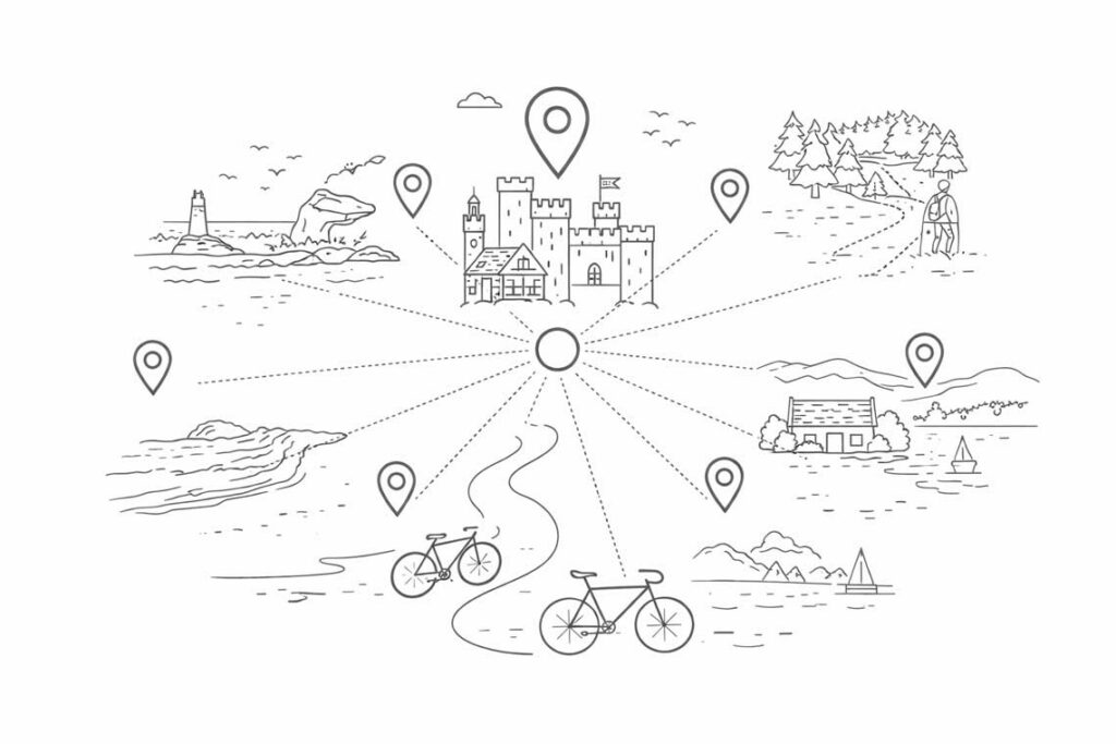 Bike rides through Welsh landscapes